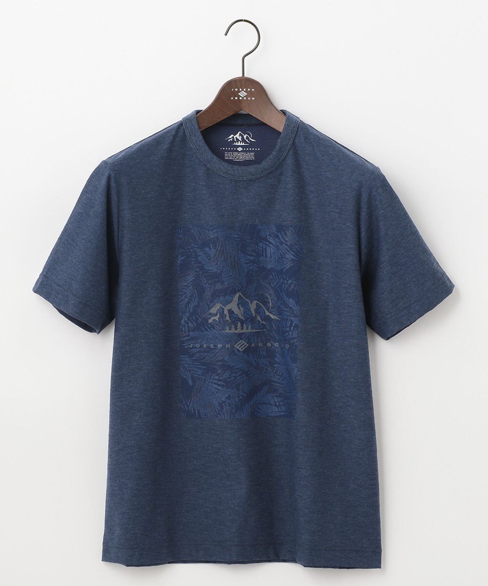 JOSEPH ABBOUD MOUNTAIN 【UNISEX】スラブリーフプリント Tシャツ 