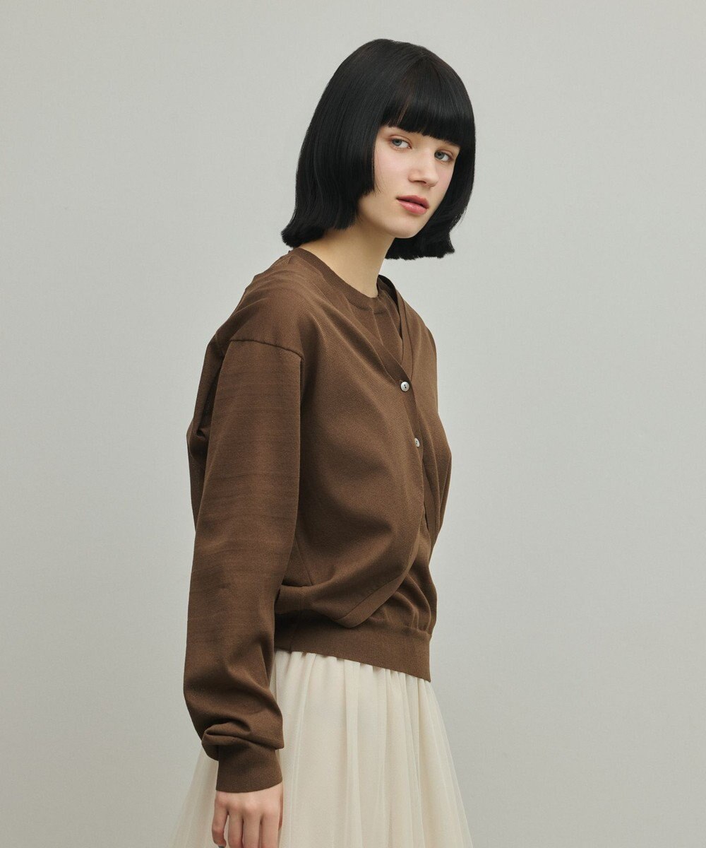 GRACE CONTINENTAL レイヤードニットトップ 