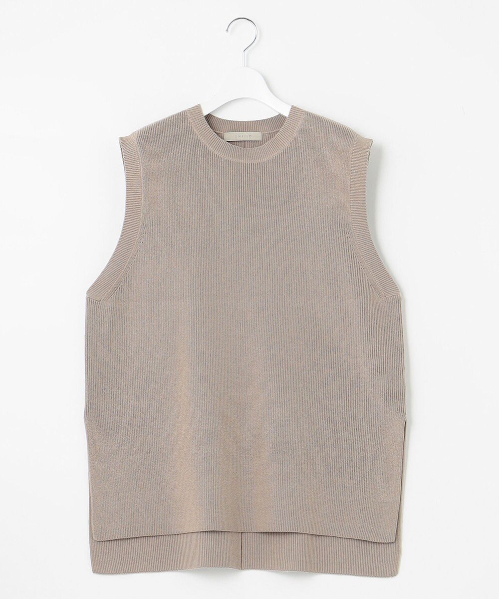 UNFILO 【抗菌防臭】片畔ニットベスト 