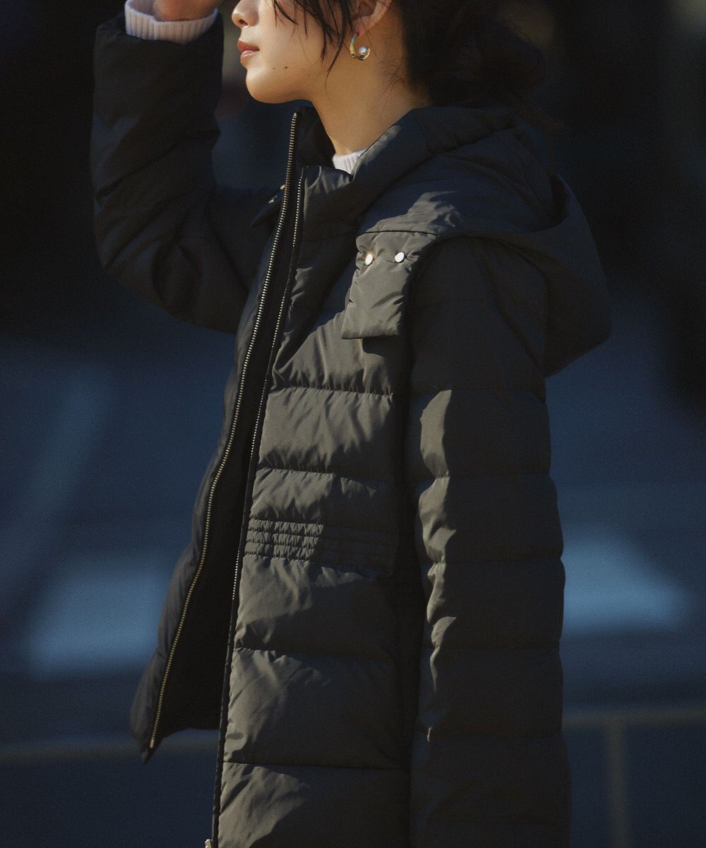 組曲 L 【洗える・2WAY】ライトタフタショートダウン 