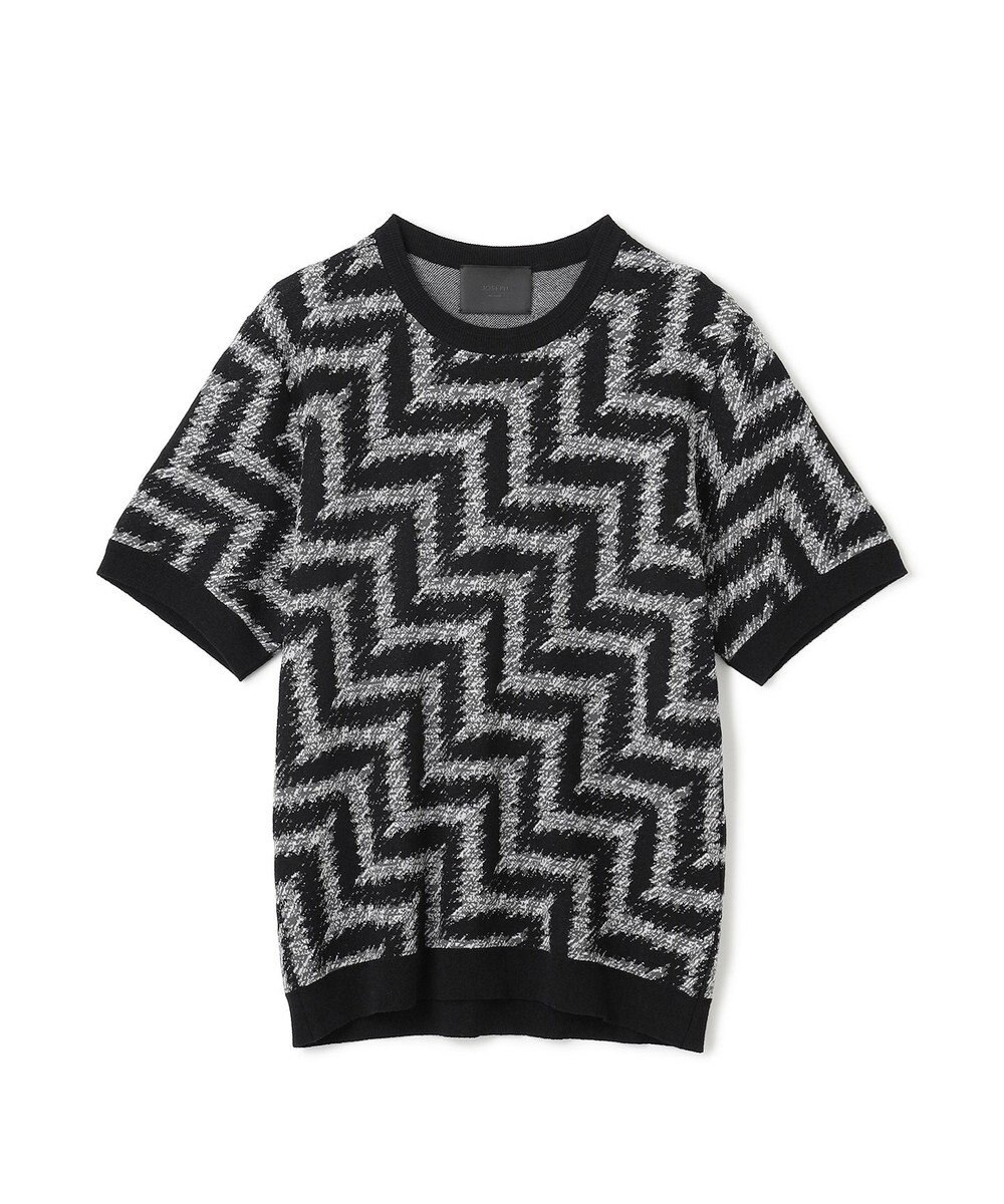 JOSEPH HOMME 【HIGH GRADE LINE】カスリシェブロンジャガード　クルーネックニット 