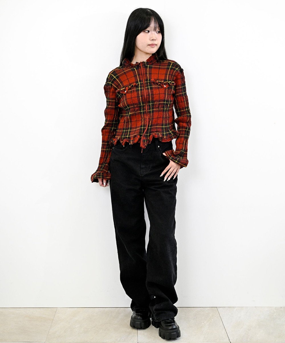 caqu 80's slim baggy バギーフィットワイドデニム 