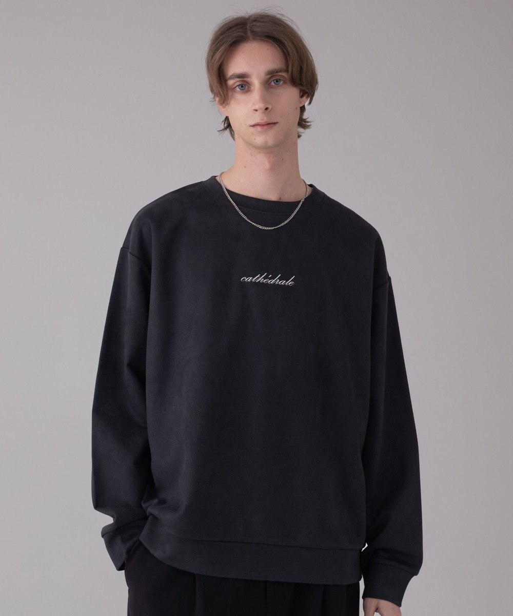 WEGO 【ユニセックス着用ITEM/2点SET/MLサイズ展開】アクセ付きフェイクスウェードプルオーバー 