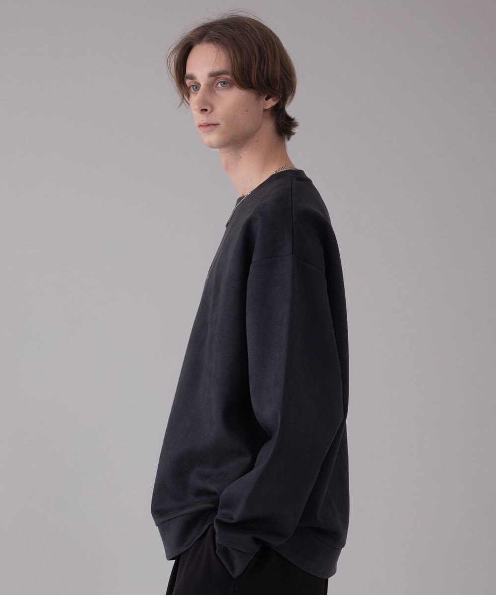 WEGO 【ユニセックス着用ITEM/2点SET/MLサイズ展開】アクセ付きフェイクスウェードプルオーバー 