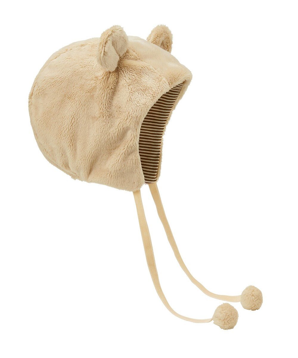 MIKI HOUSE HOT BISCUITS 【ミキハウス】【44-50cm】 マイクロファー フード 