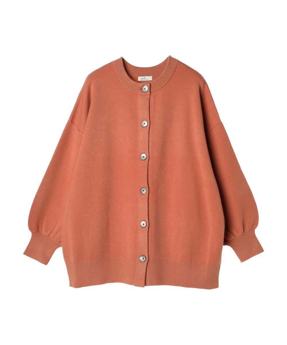 earth music&ecology やわらかタッチミドル丈カーディガン 