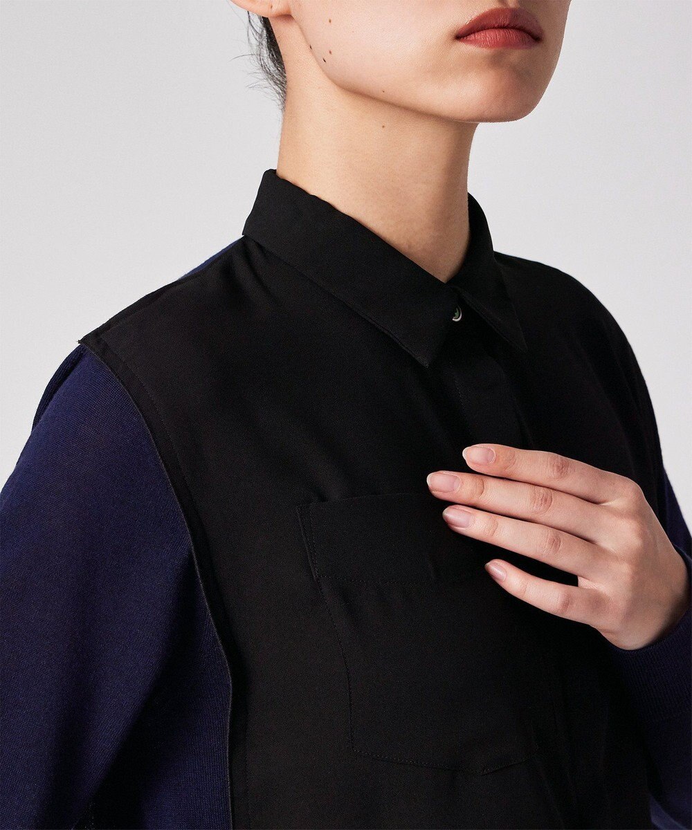 Paul Smith バイカラー シャツコンビ ニット 