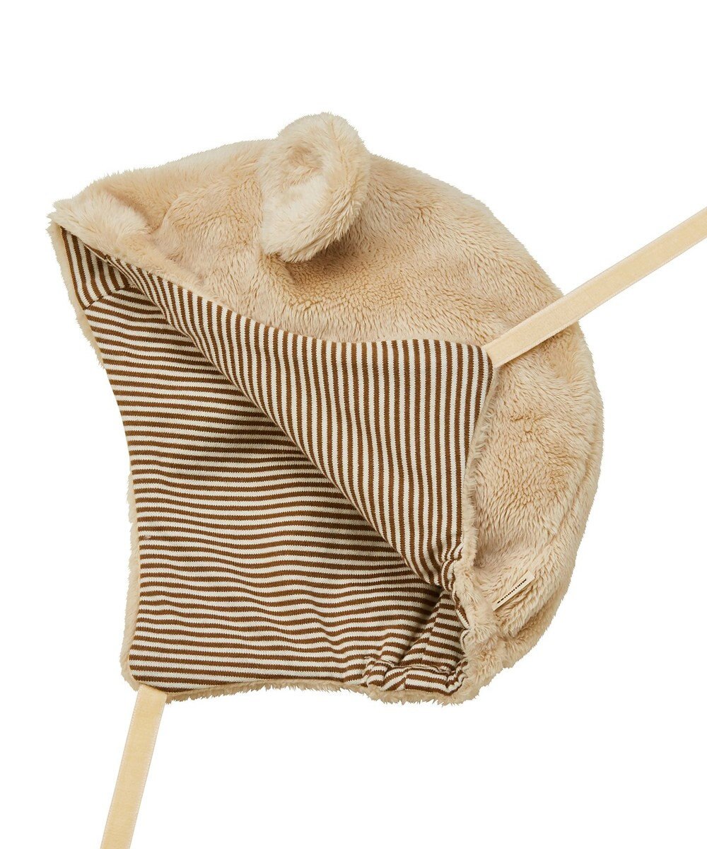 MIKI HOUSE HOT BISCUITS 【ミキハウス】【44-50cm】 マイクロファー フード 