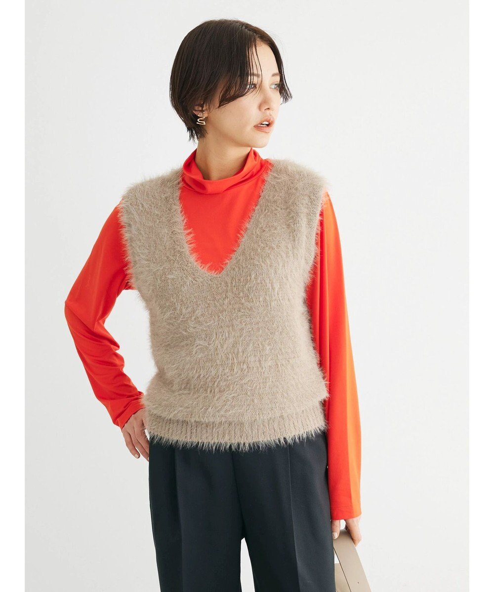 Green Parks ・Ｐｅｔｉｔ　Ｆｌｅｕｒ　シャギーニットベスト 