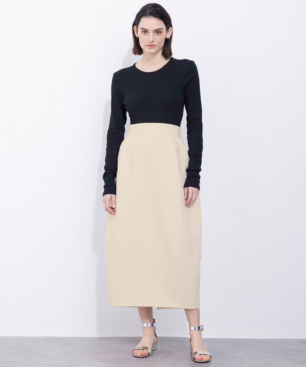 NAVE 【Nave・洗える/ストレッチ素材】ボディスーツ ロングスリーブ 