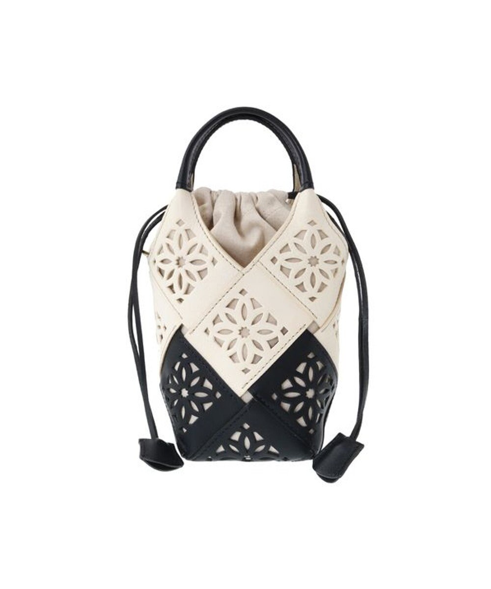 genten 【WEB限定カラー】サステナブルカットワーク ポシェット 