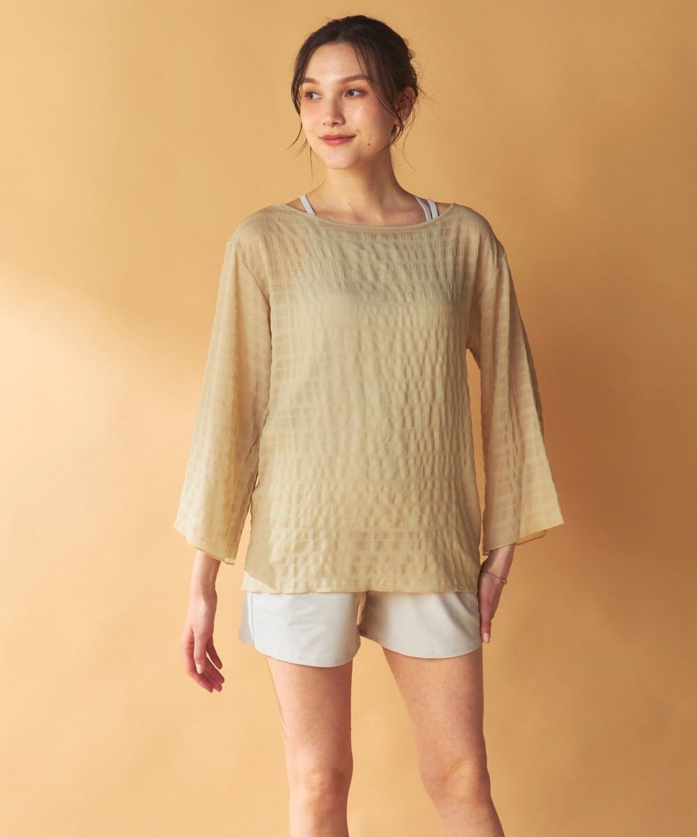 OP／FILA 【Ocean Pacific】シアートップス付き4点セット水着 