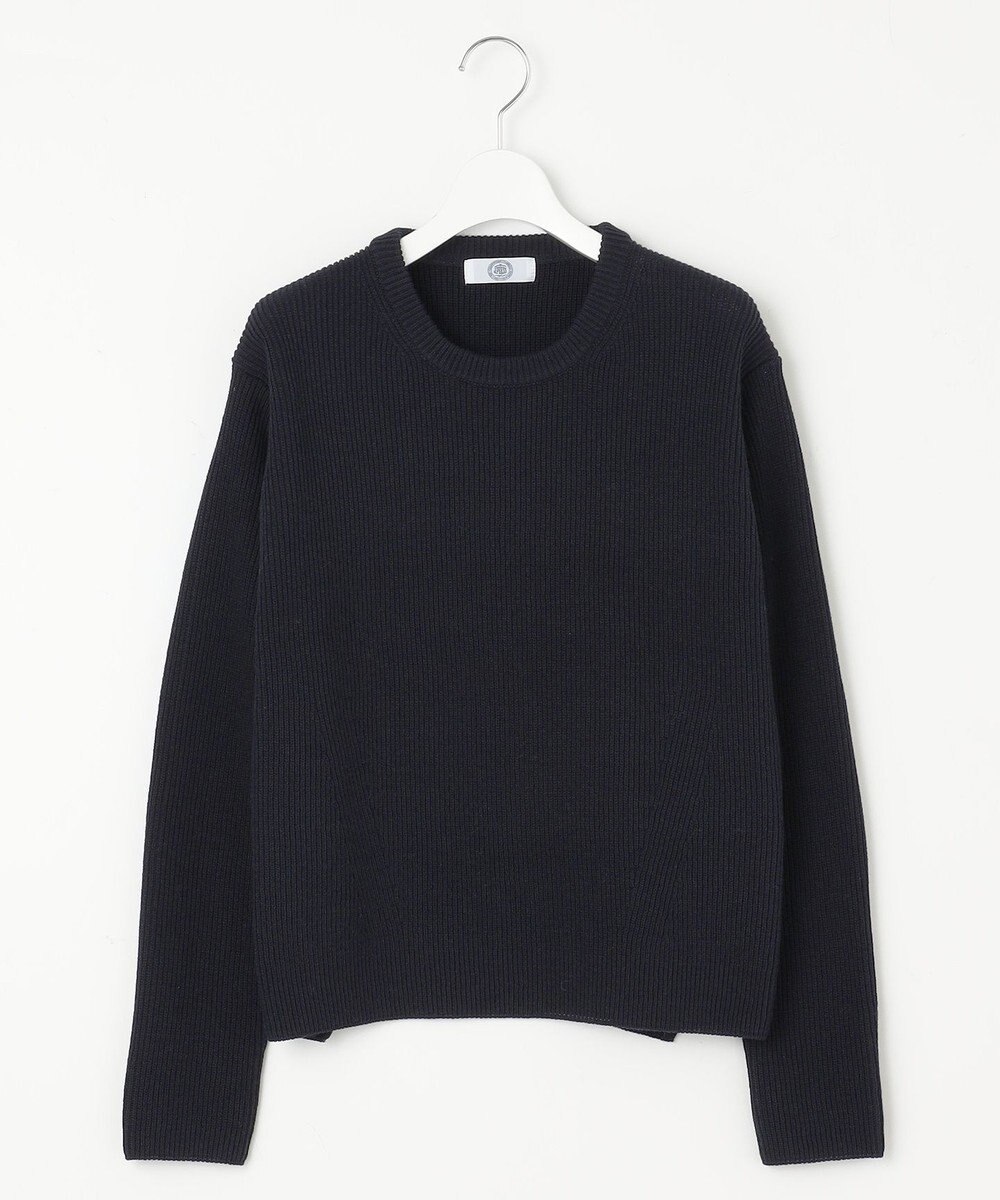 J.PRESS LADIES L 【WEB限定カラーあり・洗える】CLEAR COTTON BLEND サイドスリット ニット 