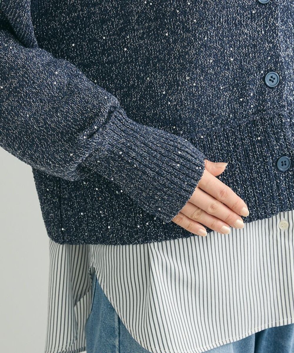 Green Parks ２ｗａｙ　スパンコールニットプルオーバー 