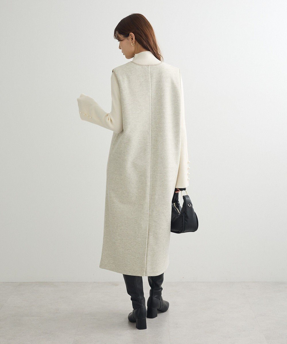 Green Parks 圧縮ポンチ合皮パイピングジャンスカ 