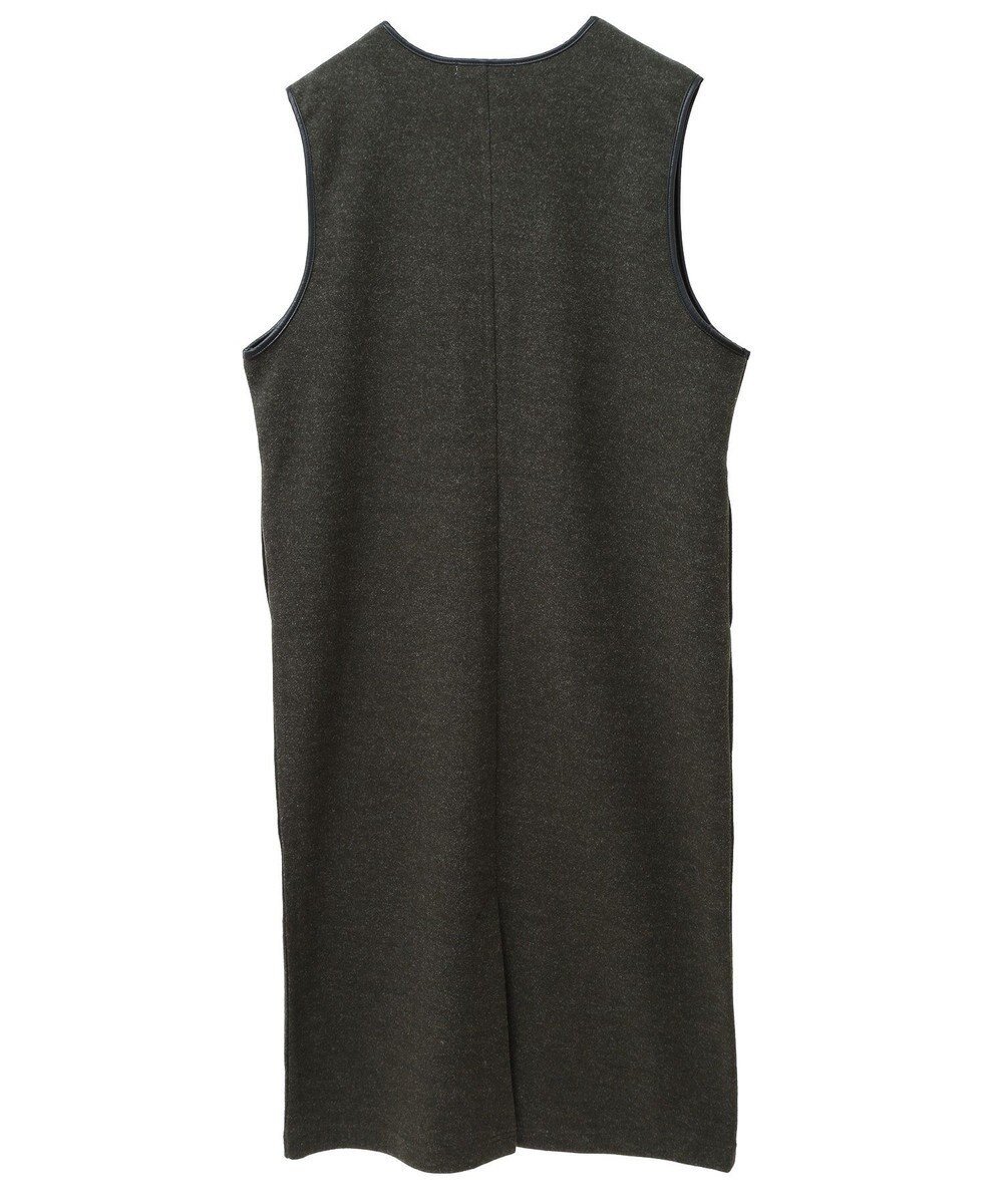 Green Parks 圧縮ポンチ合皮パイピングジャンスカ 