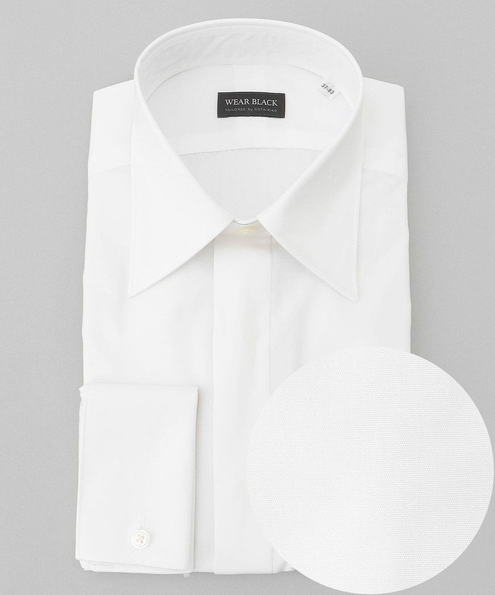 GOTAIRIKU 【WEAR BLACK】レギュラーカラー ダブルカフス ドレスシャツ 