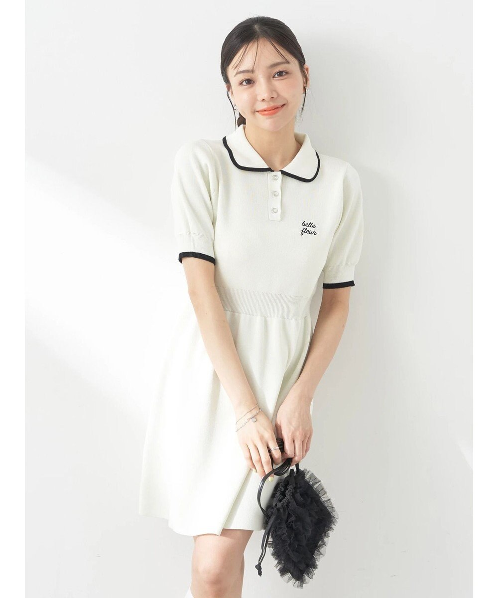 earth music&ecology ワンポイントポロワンピース 