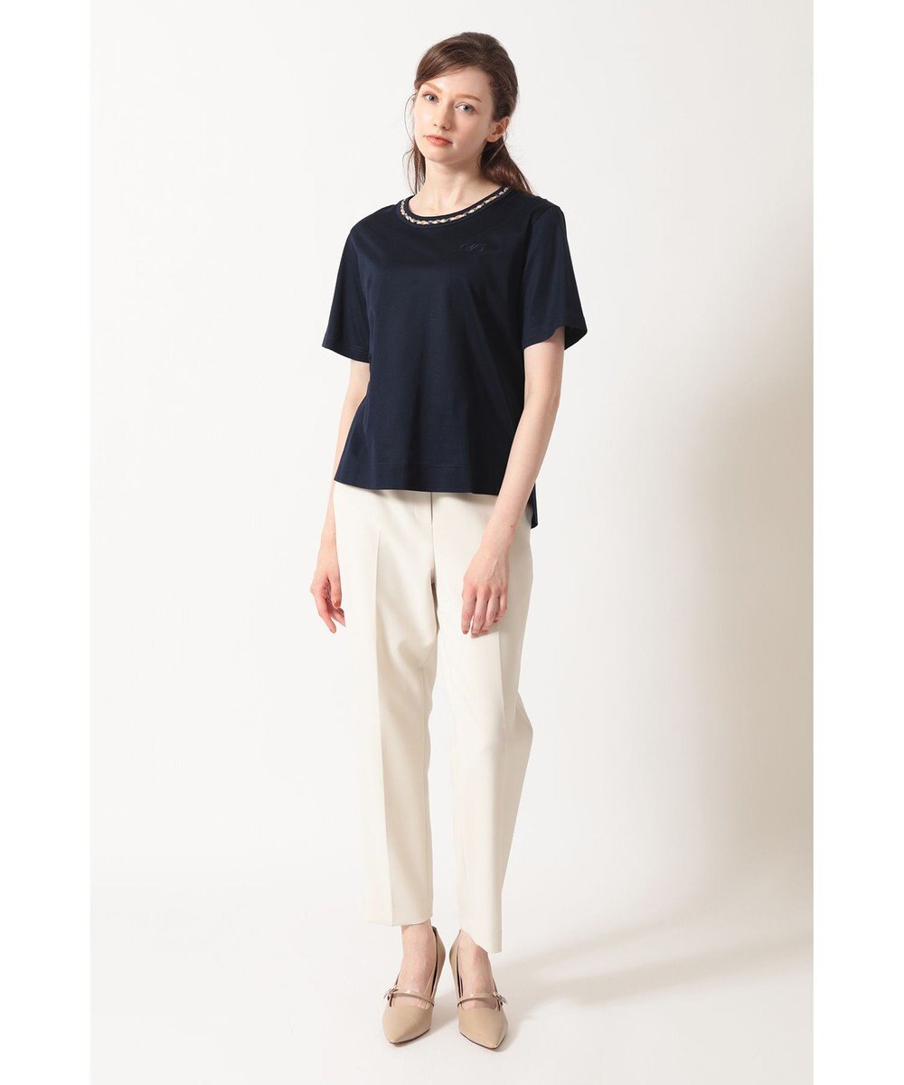 DAKS ミニハウスチェック襟 Tシャツ 