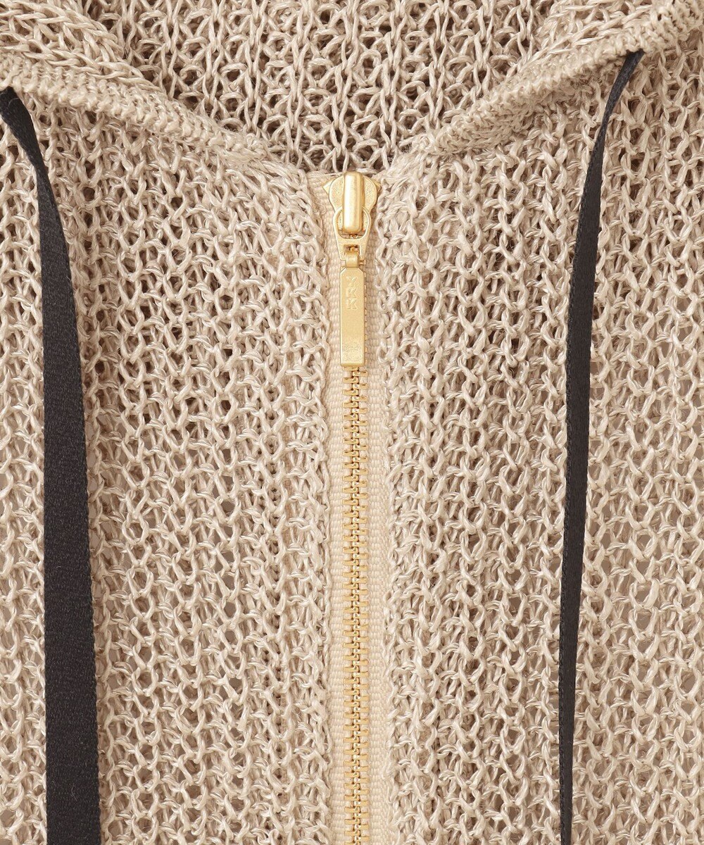 BEIGE， OPTICAL / ニットパーカー 