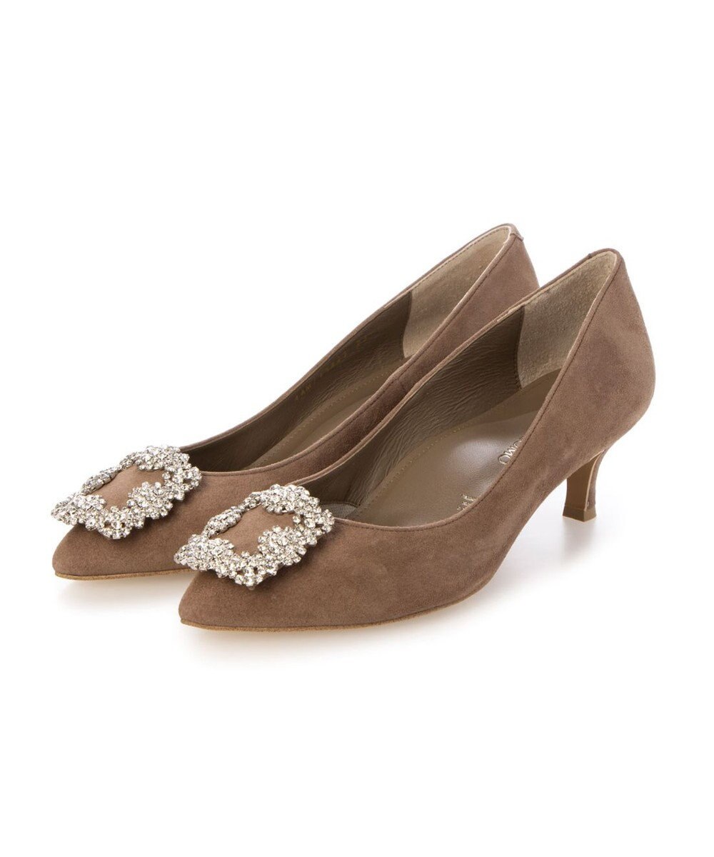 MODE ET JACOMO <MODE ET JACOMO>ビジューバックルパンプス 