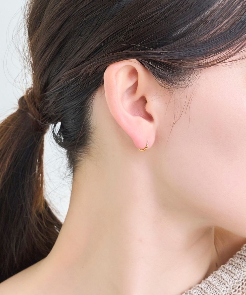 Phoebe 〈シリーズ累計販売10000点突破！〉〈金属アレルギー対応〉ミニフープピアス/サージカルステンレス　ゴールド 