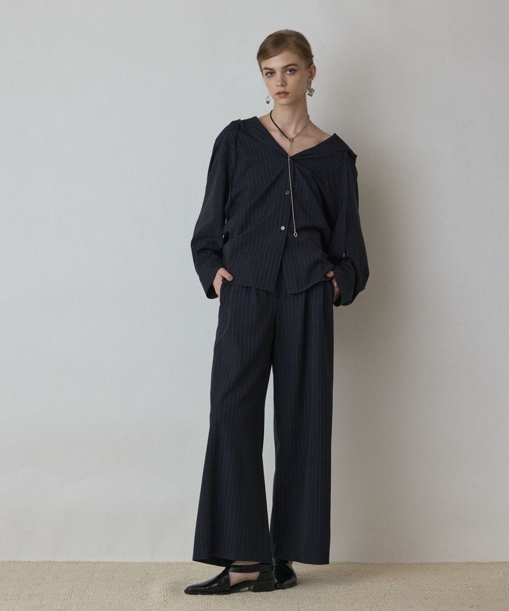 GRACE CONTINENTAL タックワイドパンツ 