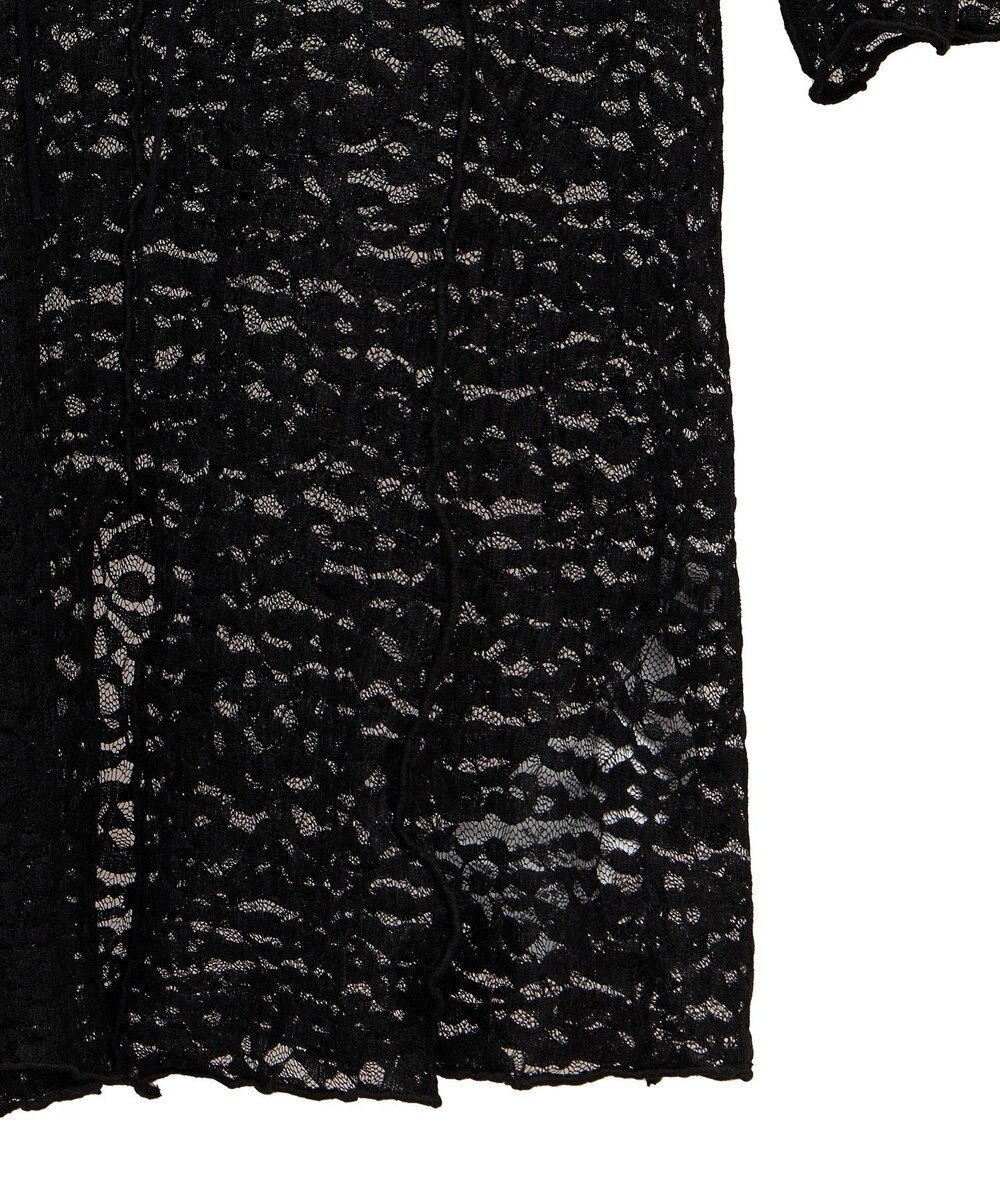 Green Parks カットワークデザインレース半袖トップス 