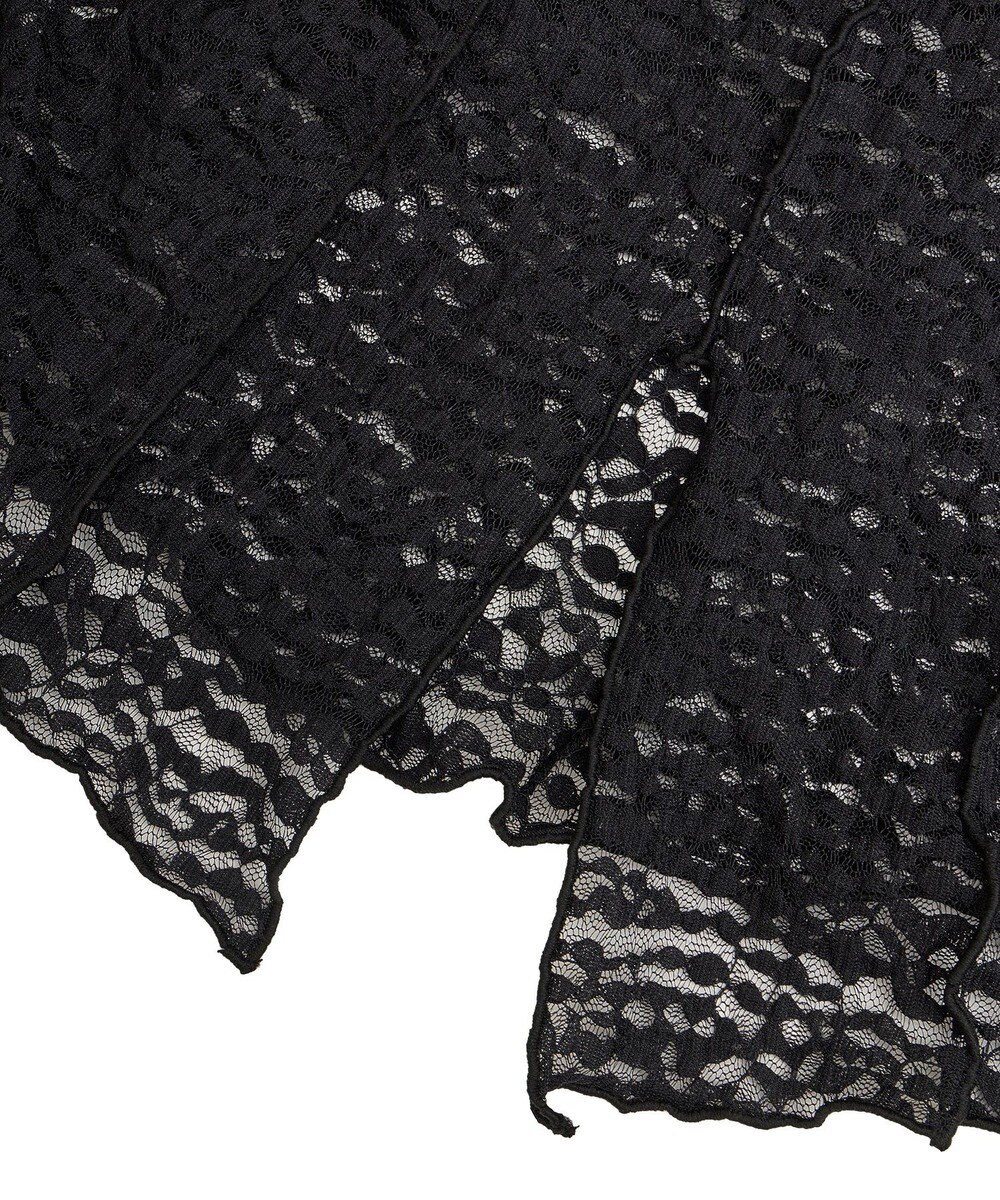 Green Parks カットワークデザインレース半袖トップス 