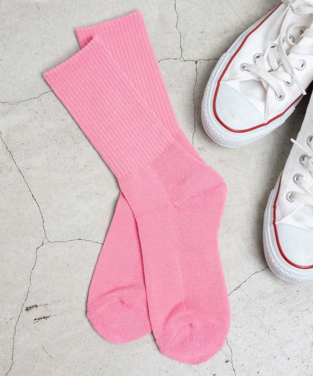 WEGO 底パイルカラーリブソックス 