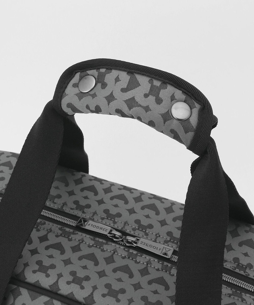 23区GOLF 【UNISEX】モノグラムボストンバッグ　シューズ収納付きの大容量　ショルダー持ちも可能 