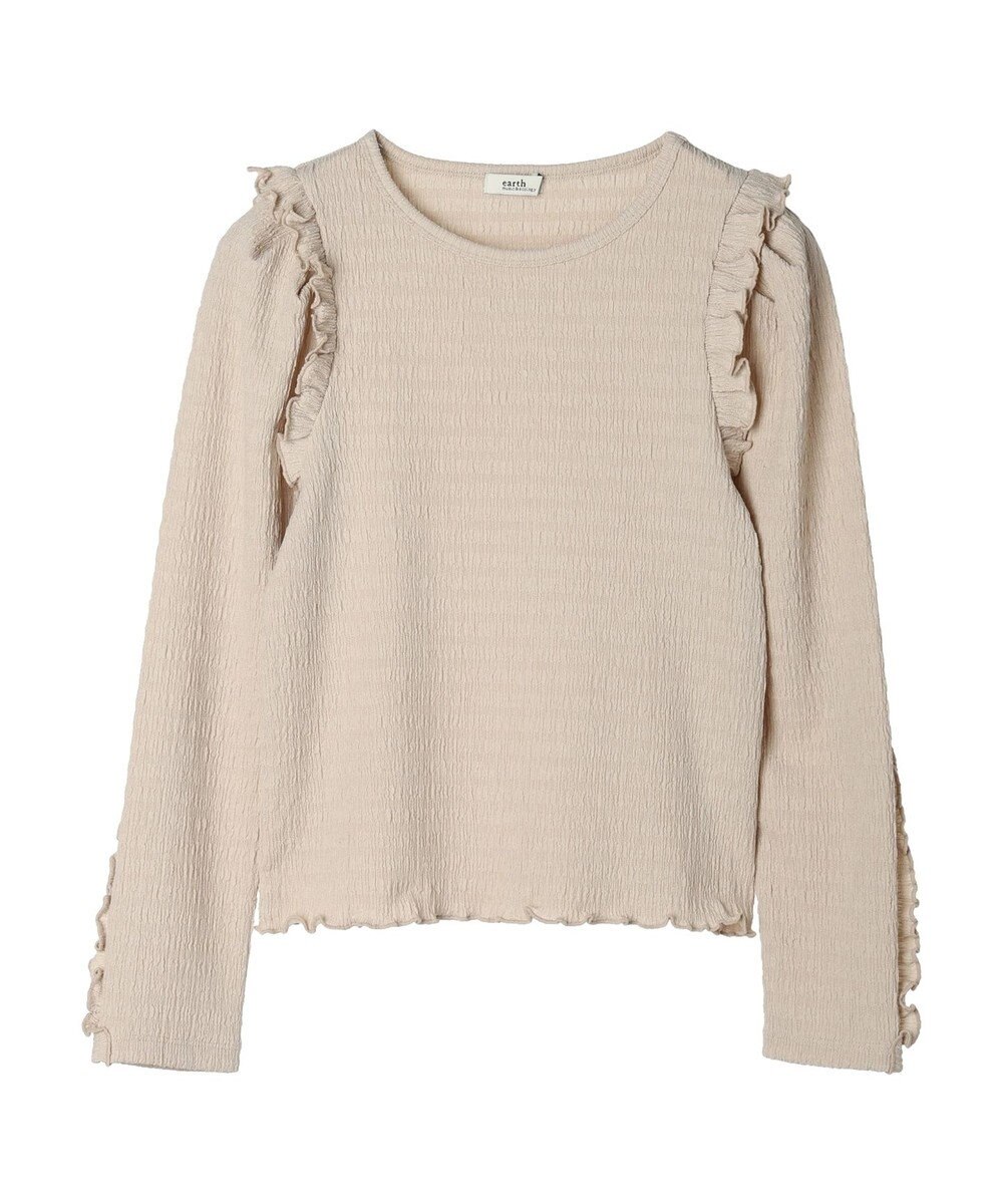 earth music&ecology シャーリングカットプルオーバー 
