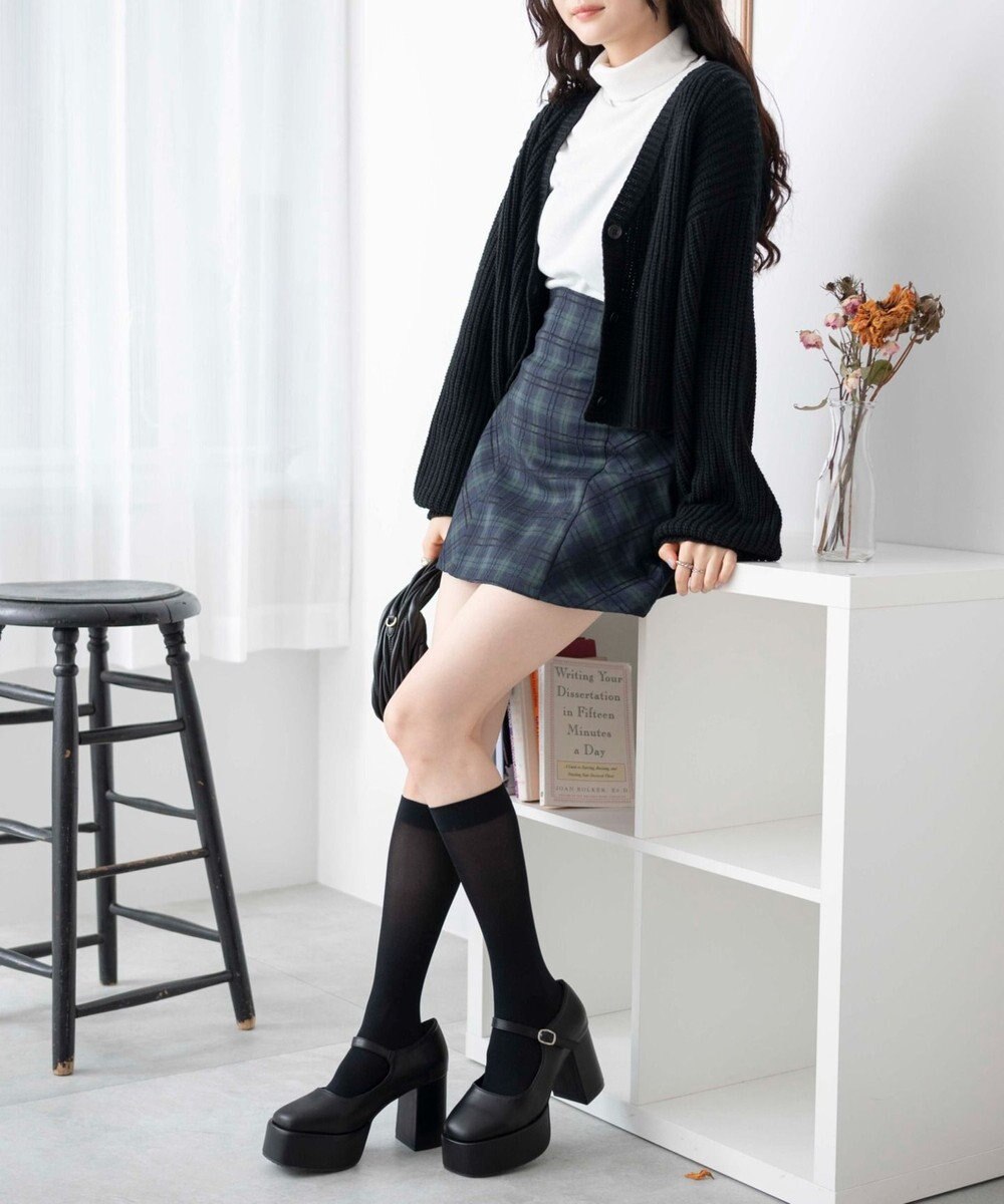 WEGO ボリュームヒールストラップシューズ 