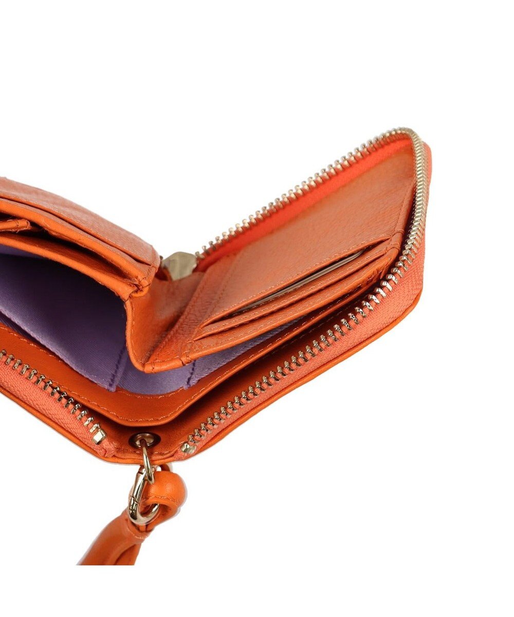 UNBILLION ペルケ perche / ドット型押しパームフィットストラップウォレット 