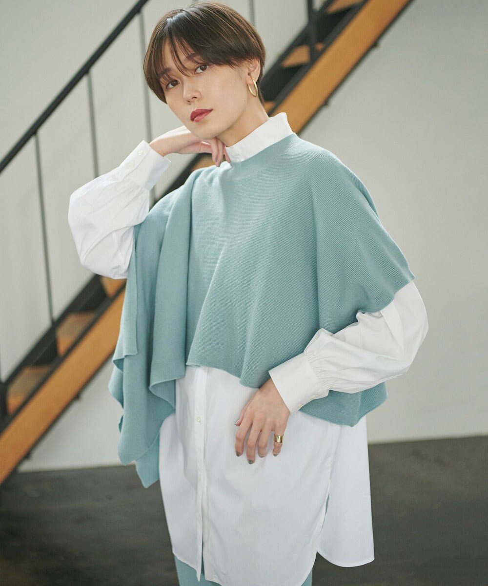 #Newans 【洗える】コットンウールニットセットアップ 