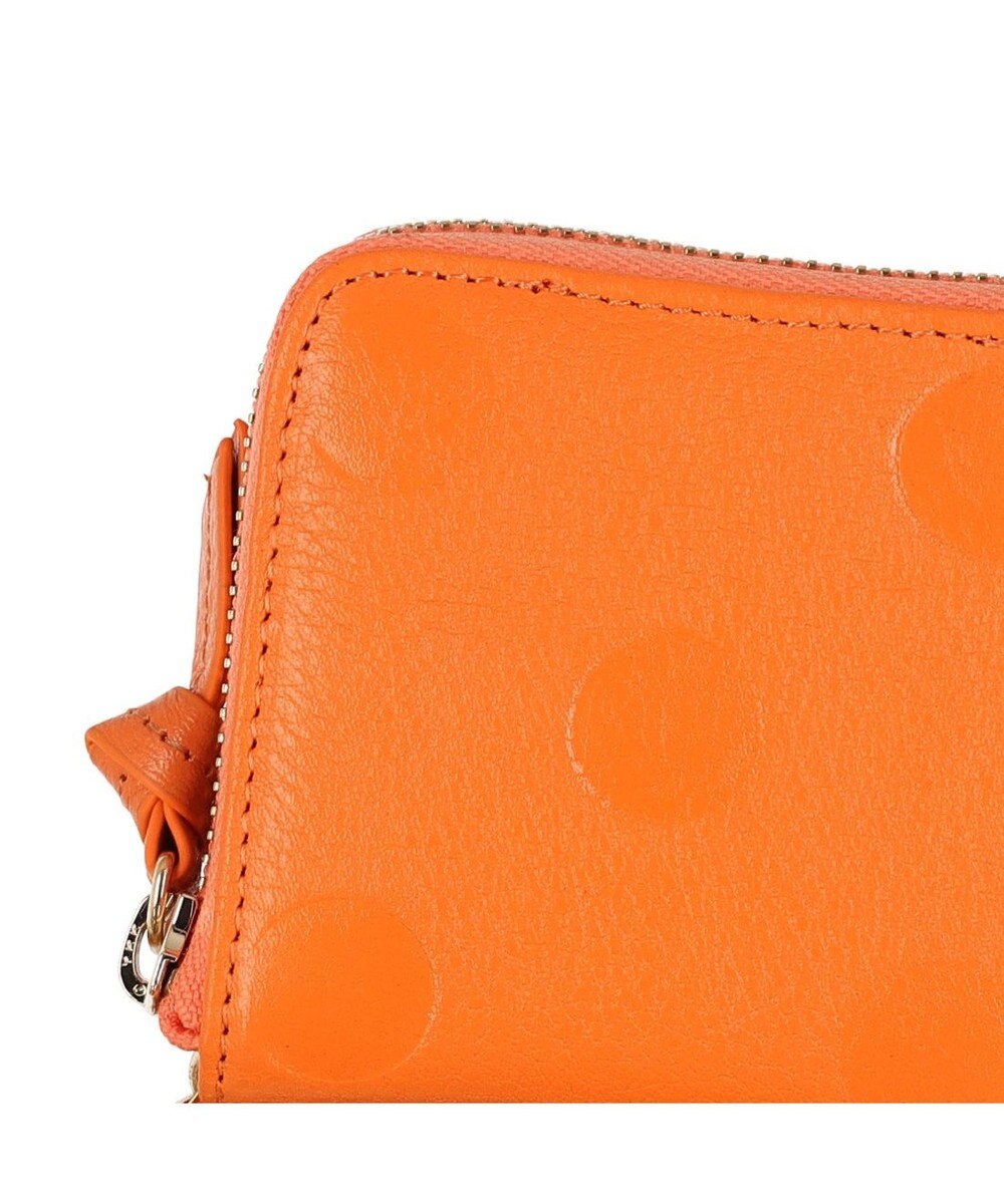 UNBILLION ペルケ perche / ドット型押しパームフィットストラップウォレット 