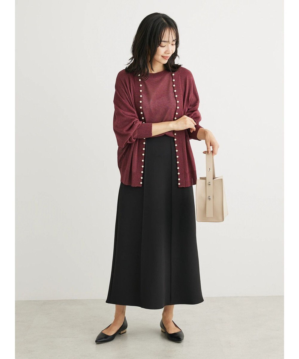 Green Parks きれいシルエット裾フレアスカート 