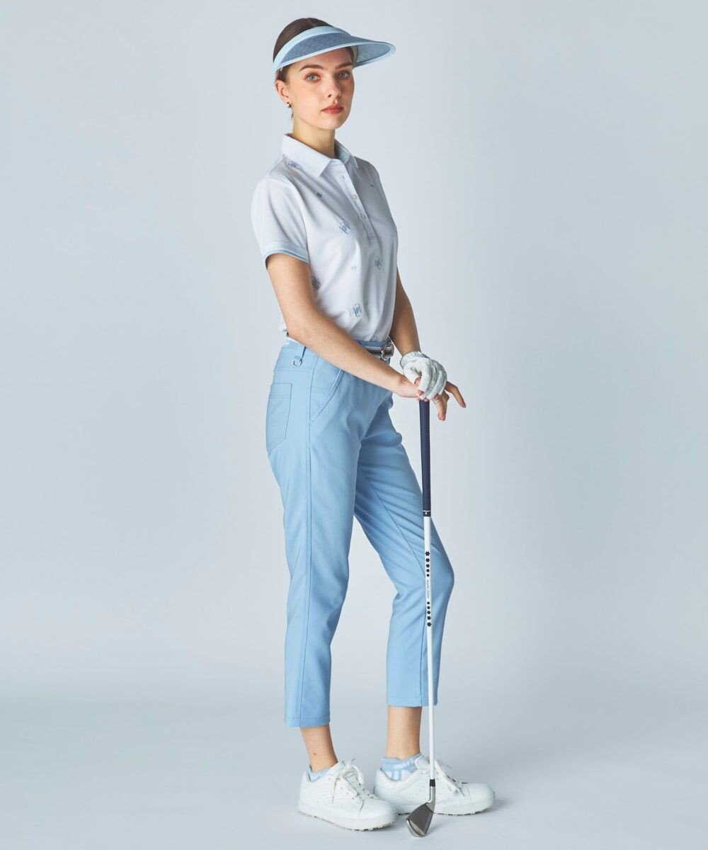 FILA GOLF／marie claire 【Marie claire sports】ロゴ刺繍半袖ポロシャツ 