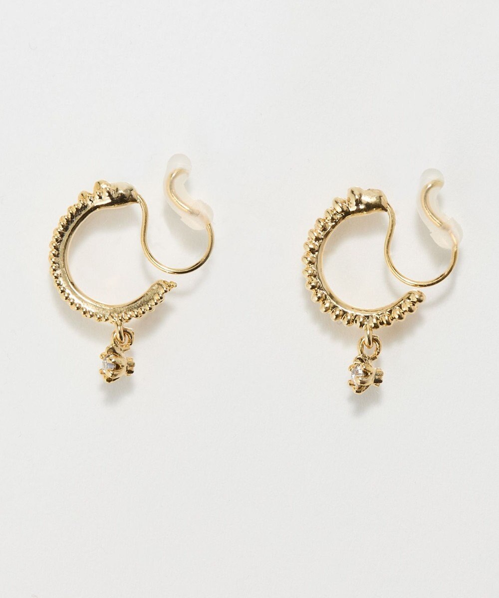 Phoebe 〈痛くないシリーズ/金属アレルギー対応〉ミルキースパークライトフィットイヤリング/ニッケルフリー/星 