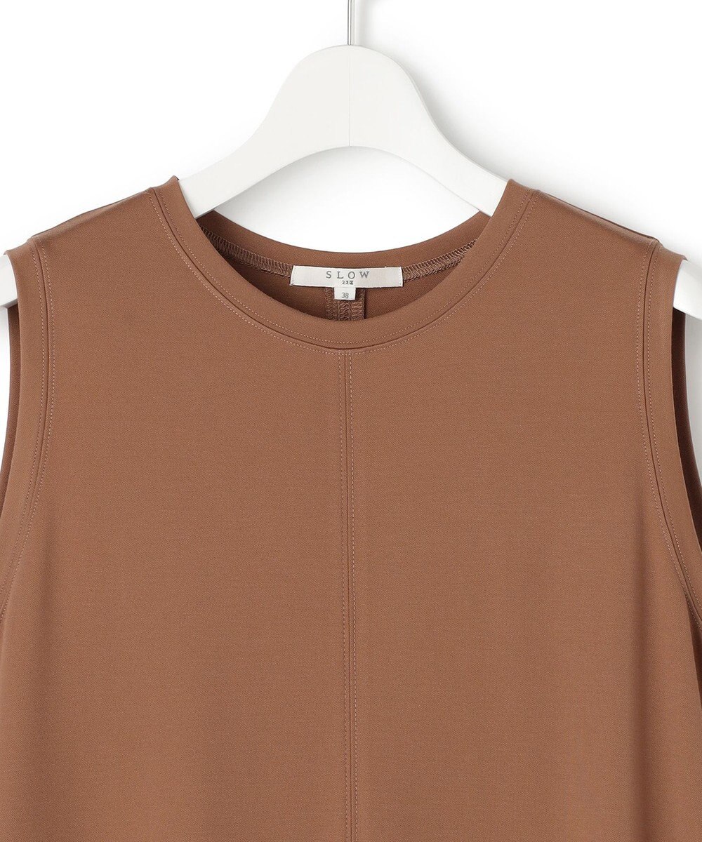 23区 【SLOW/一部店舗限定】ファンクショナル ノースリーブ ワンピース 