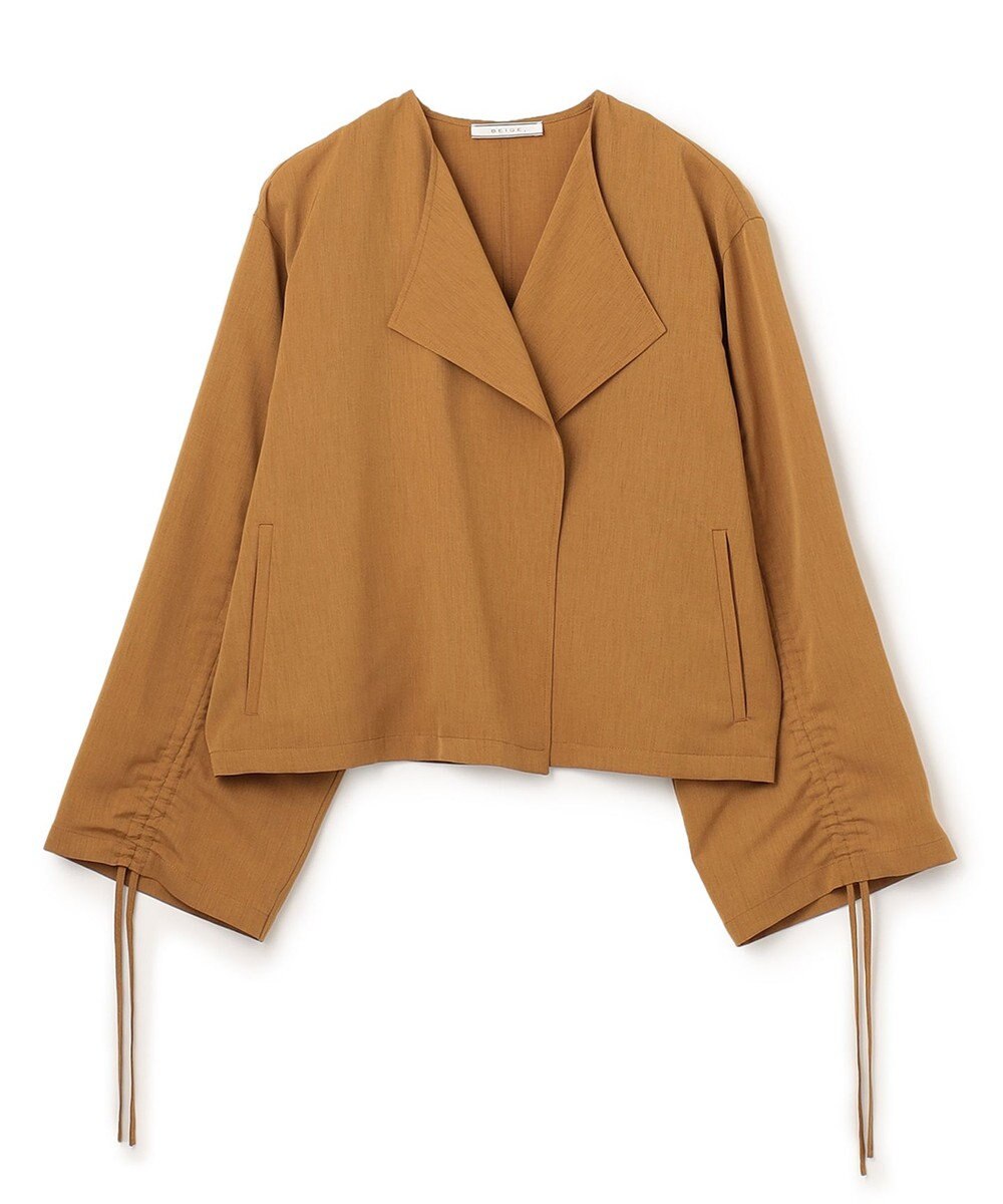 BEIGE， ZINNIA / ノーカラーブルゾン 