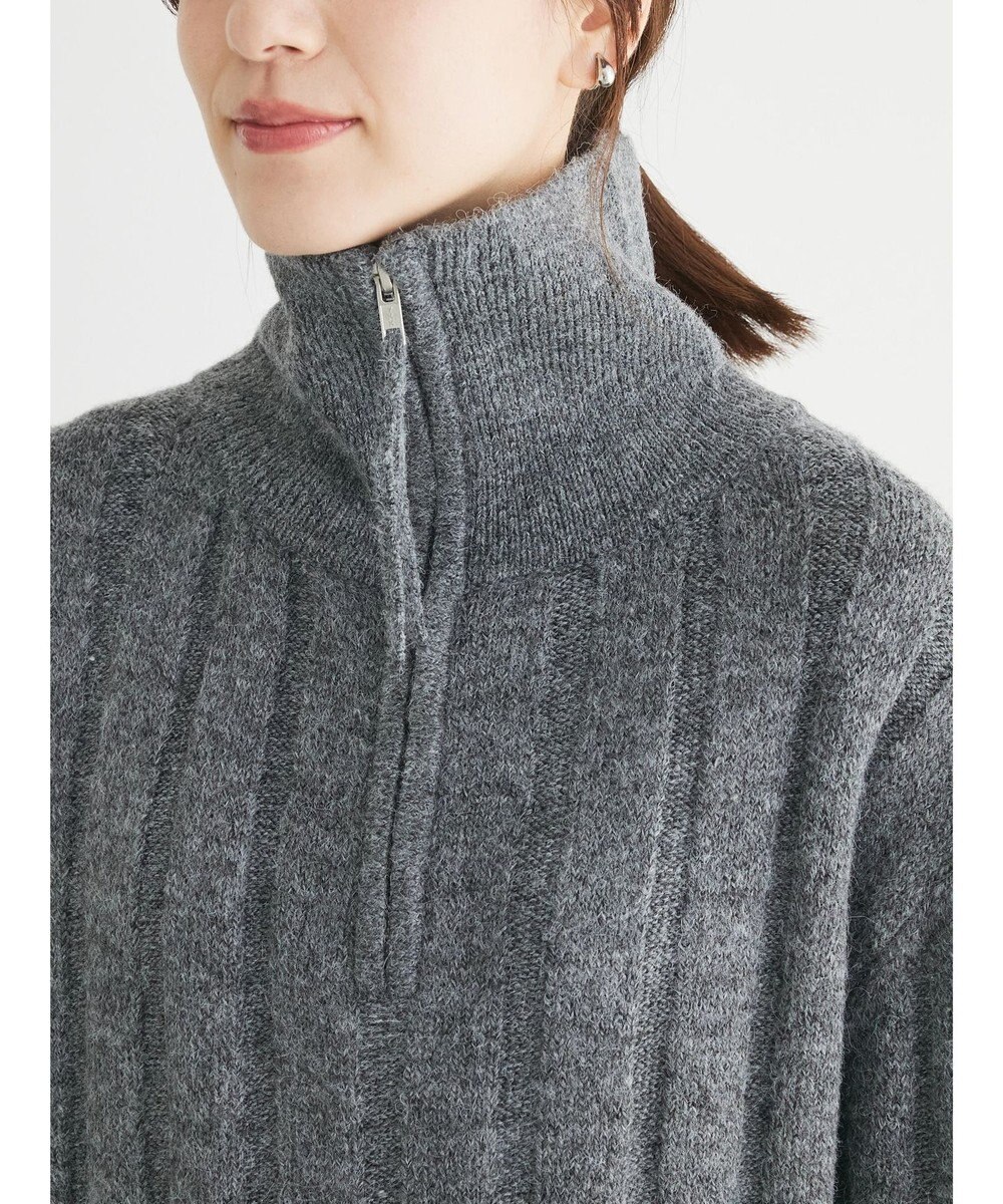 Green Parks ・Ｐｅｔｉｔ　Ｆｌｅｕｒ　ハーフＺＩＰニット 