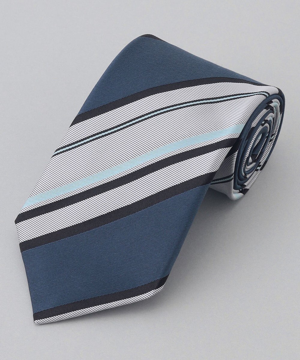 GOTAIRIKU GOTAIRIKU別注【日本製】シルク ネクタイ_レジメンタル 