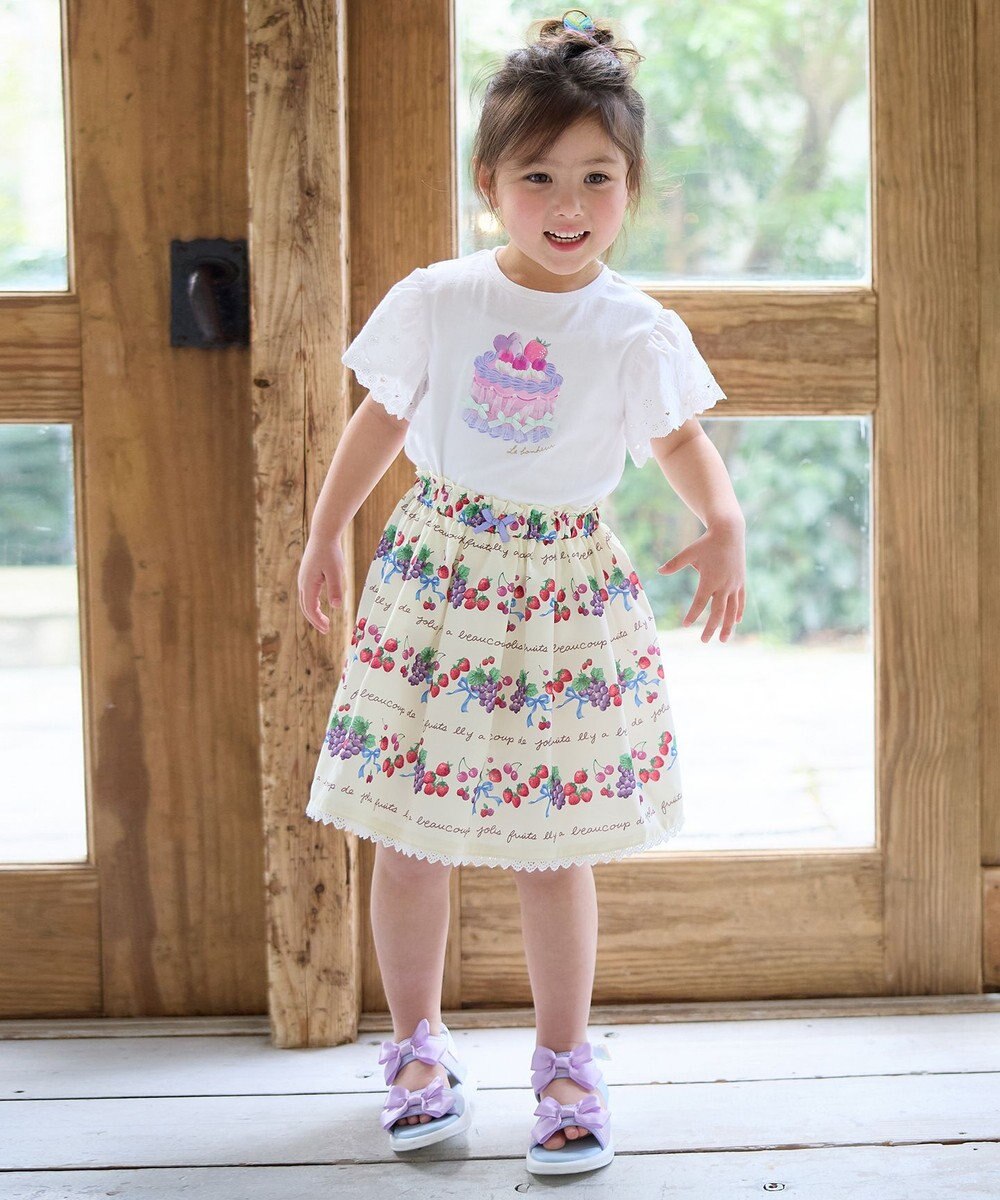 ANY KIDS 総柄フルーツ スカート 