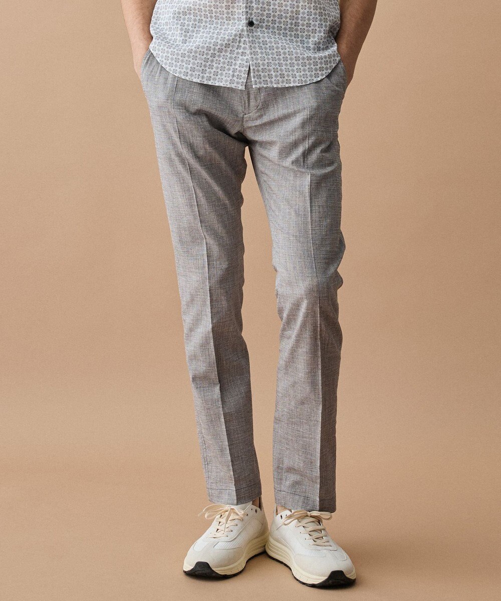 JOSEPH ABBOUD 【ウエストも伸びる!/清涼/ストレッチ】スラブストレッチ パンツ 