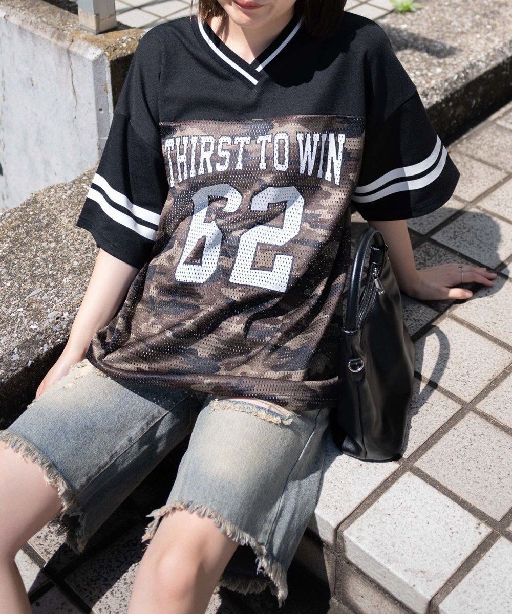 WEGO ナンバリングメッシュビッグT 