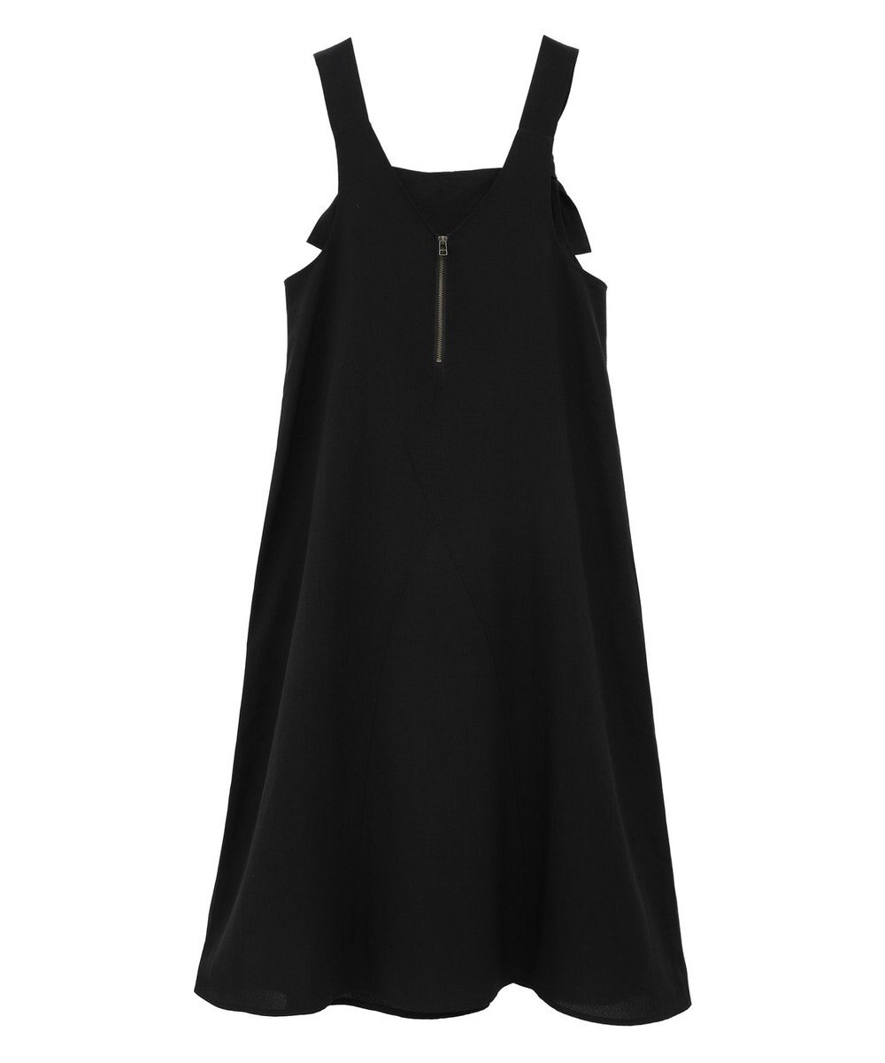 CRAFT STANDARD BOUTIQUE 前後2WAY麻調パネルワンピース 