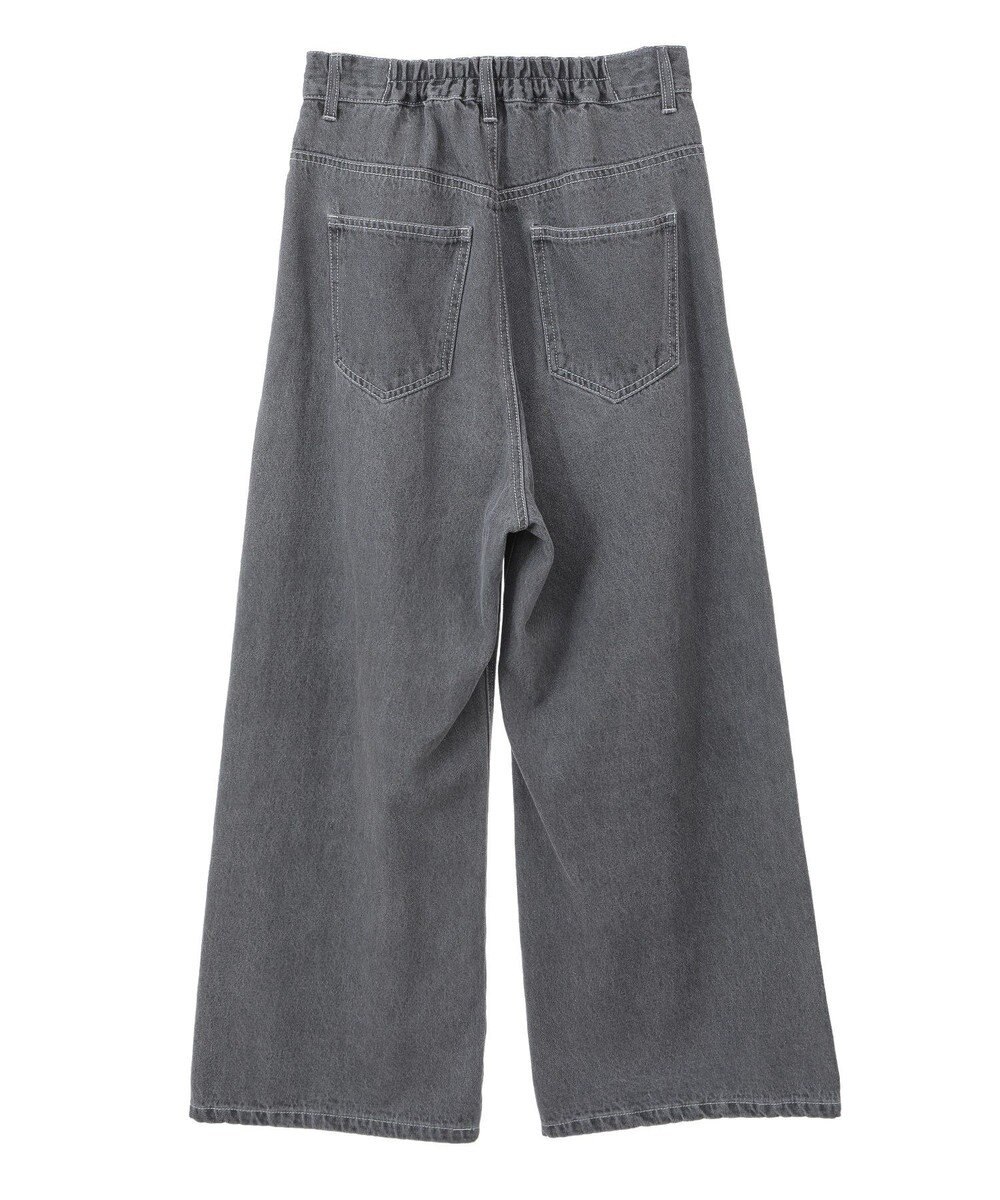 earth music&ecology ワンポイントロゴ刺繍デニムパンツ 