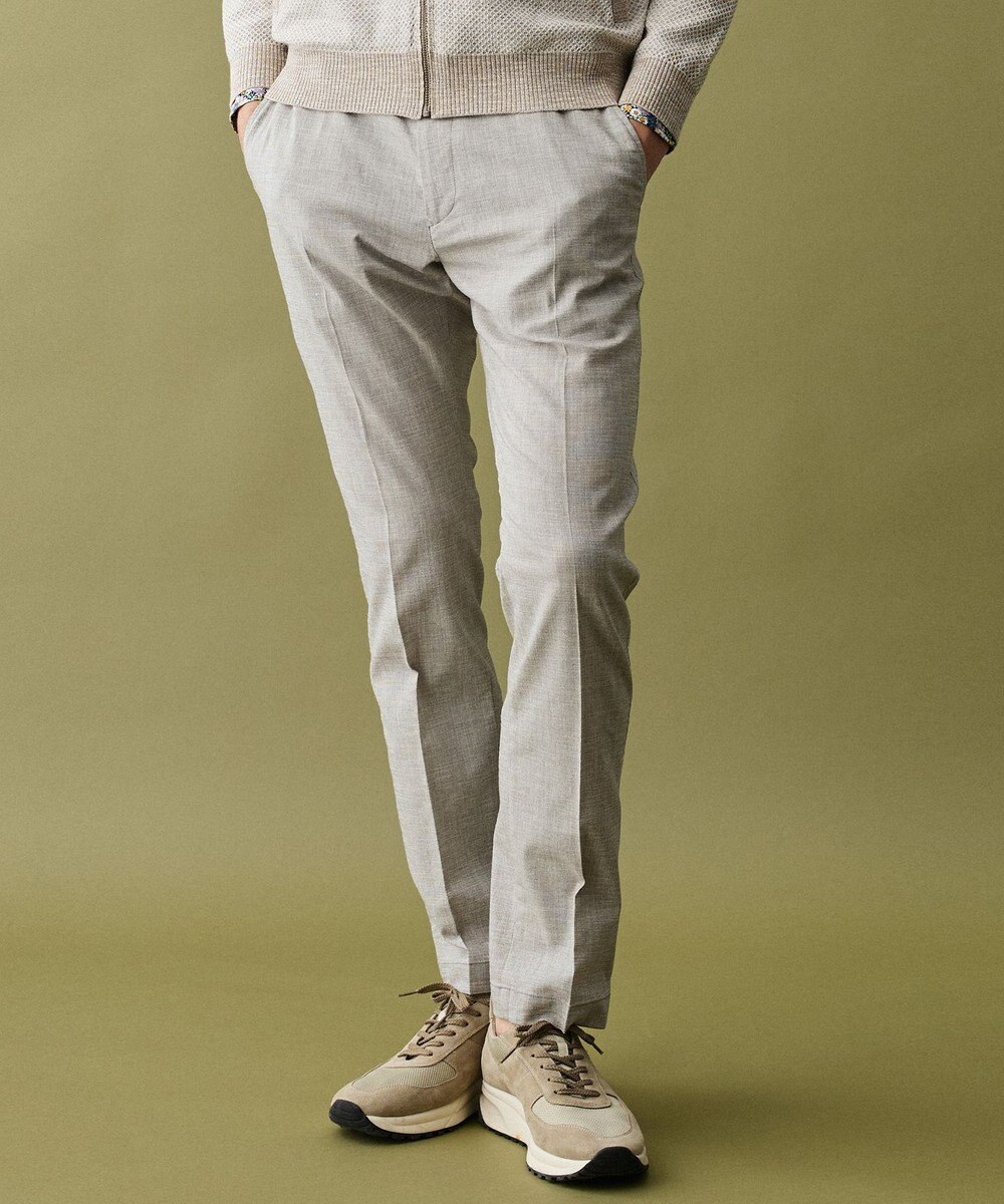 JOSEPH ABBOUD 【ウエストも伸びる!/清涼/ストレッチ】スラブストレッチ パンツ 