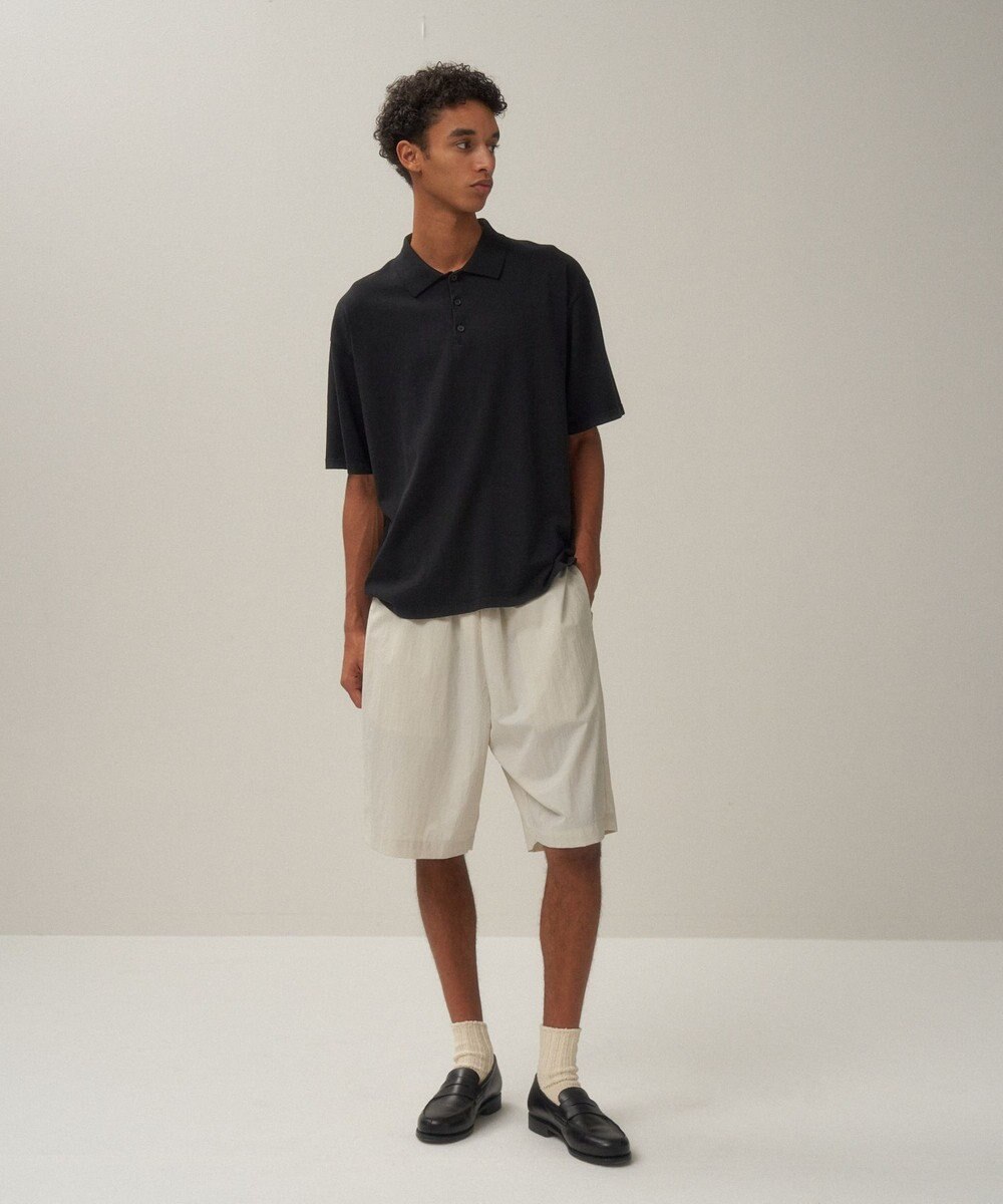 ATON FRESCA KNIT | ハーフスリーブポロセーター - UNISEX 